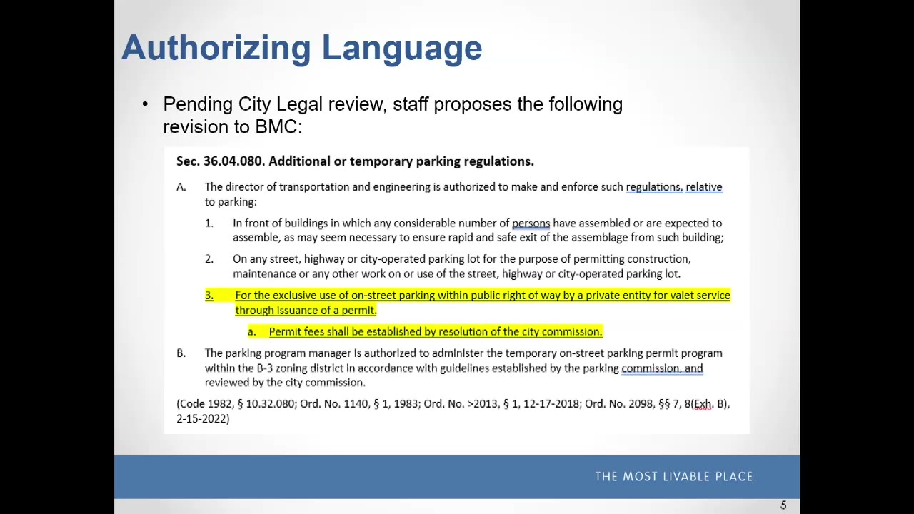 Transportation Board weighs valet parking regulations, confronts $5.5 million funding gap in capital plan